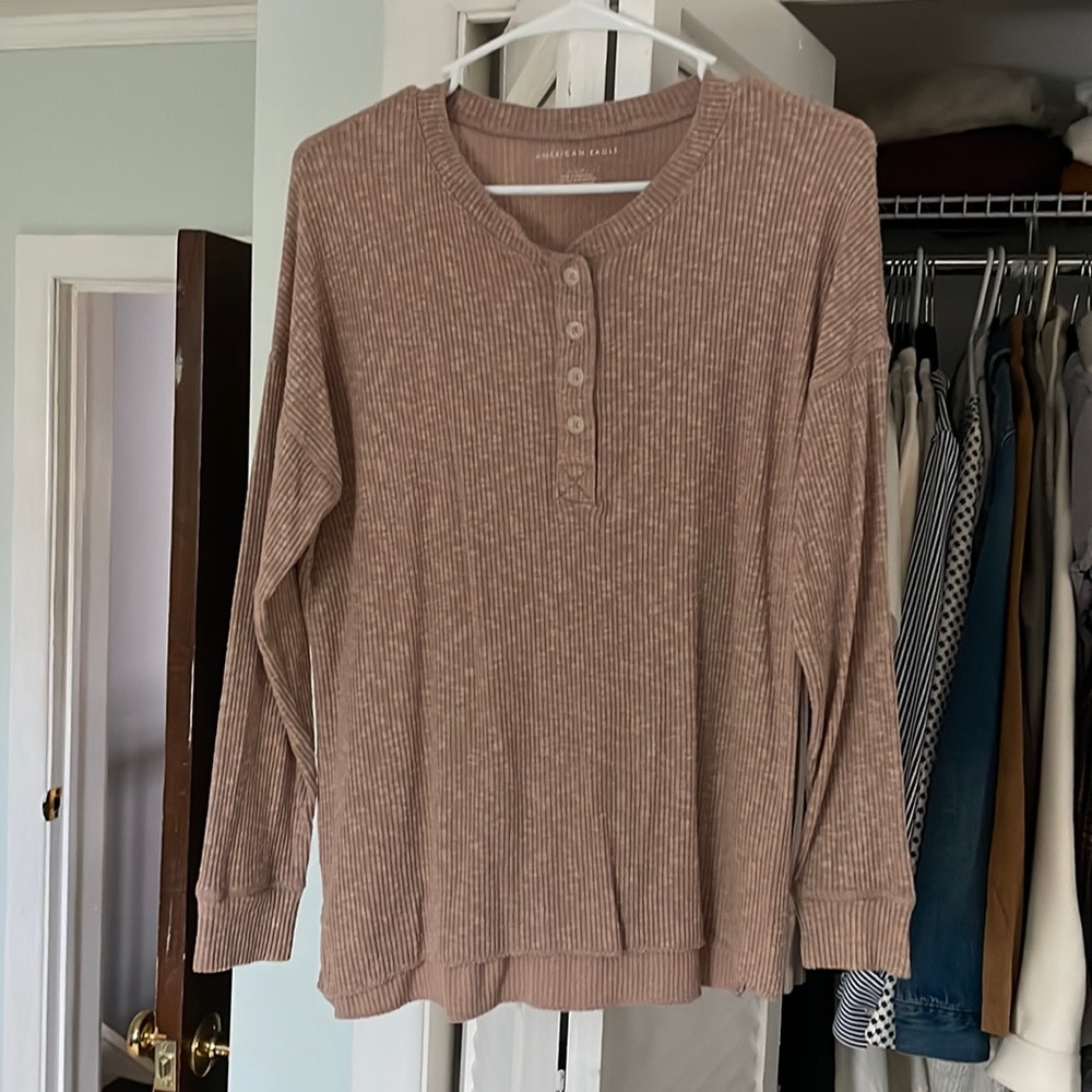 Long sleeve light pink thermal